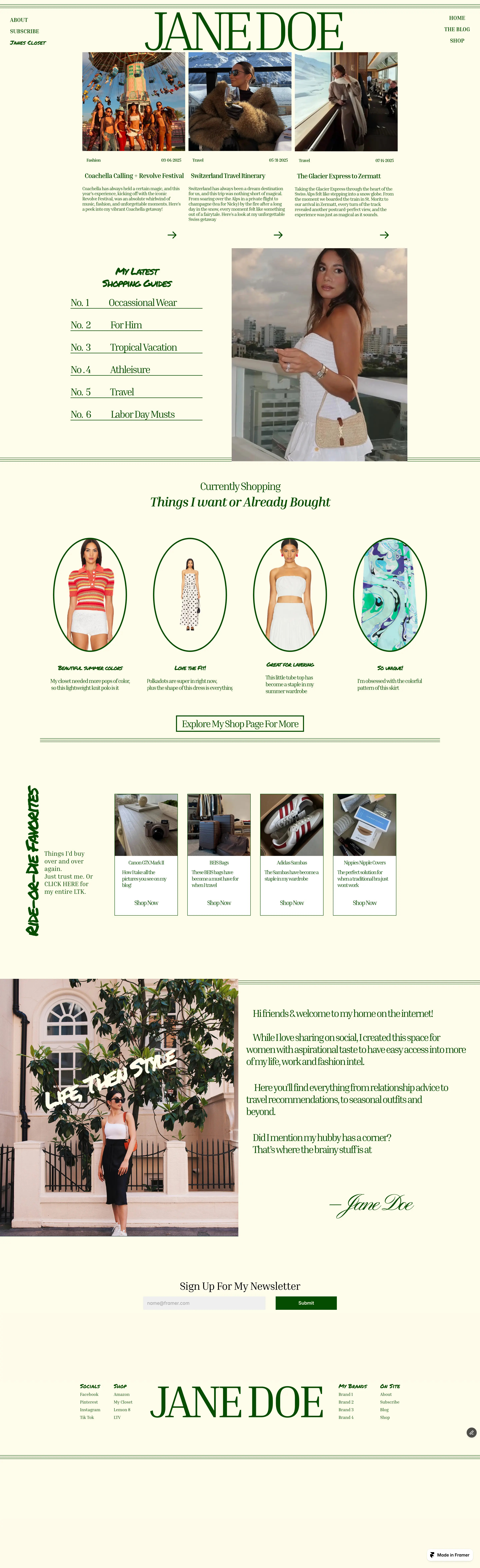 Social Media Influencer Website branding design develoopment framer influencer influencer website social social media website social website ui uiux web design web development website website design