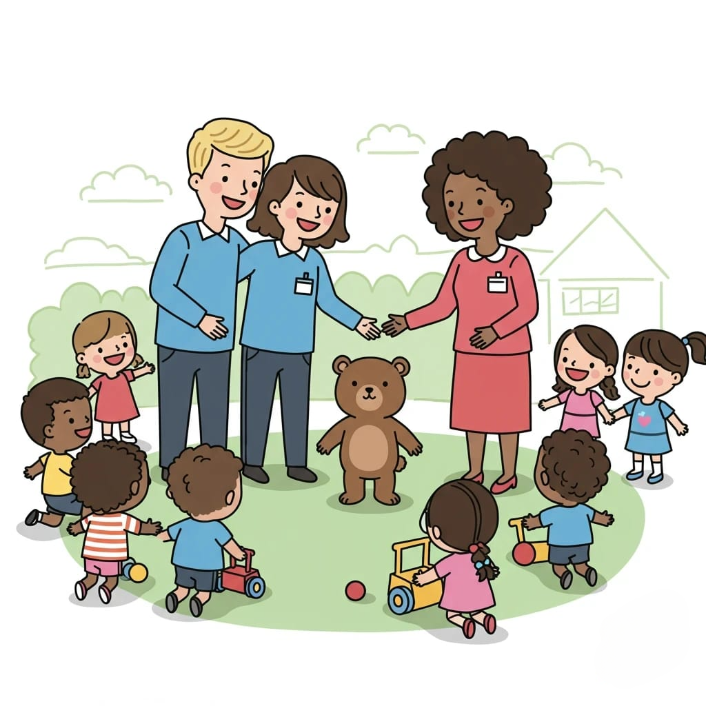 Cheerful children's book illustration 3d animation branding card design font graphic design icon idea illustration logo motion graphics pattern plant sign technology typography ui ux vector