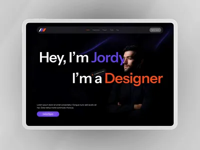 Portfolio Website dark mode develompent landing page minimal design modern portfolio uiux website design
