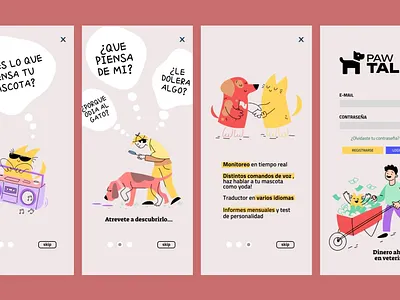 Onboarding UX APP app diseño graphic design onboarding ux ux web