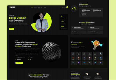 DeveloperSajeeb – Custom WordPress Theme Ui figma template theme ui wordpress
