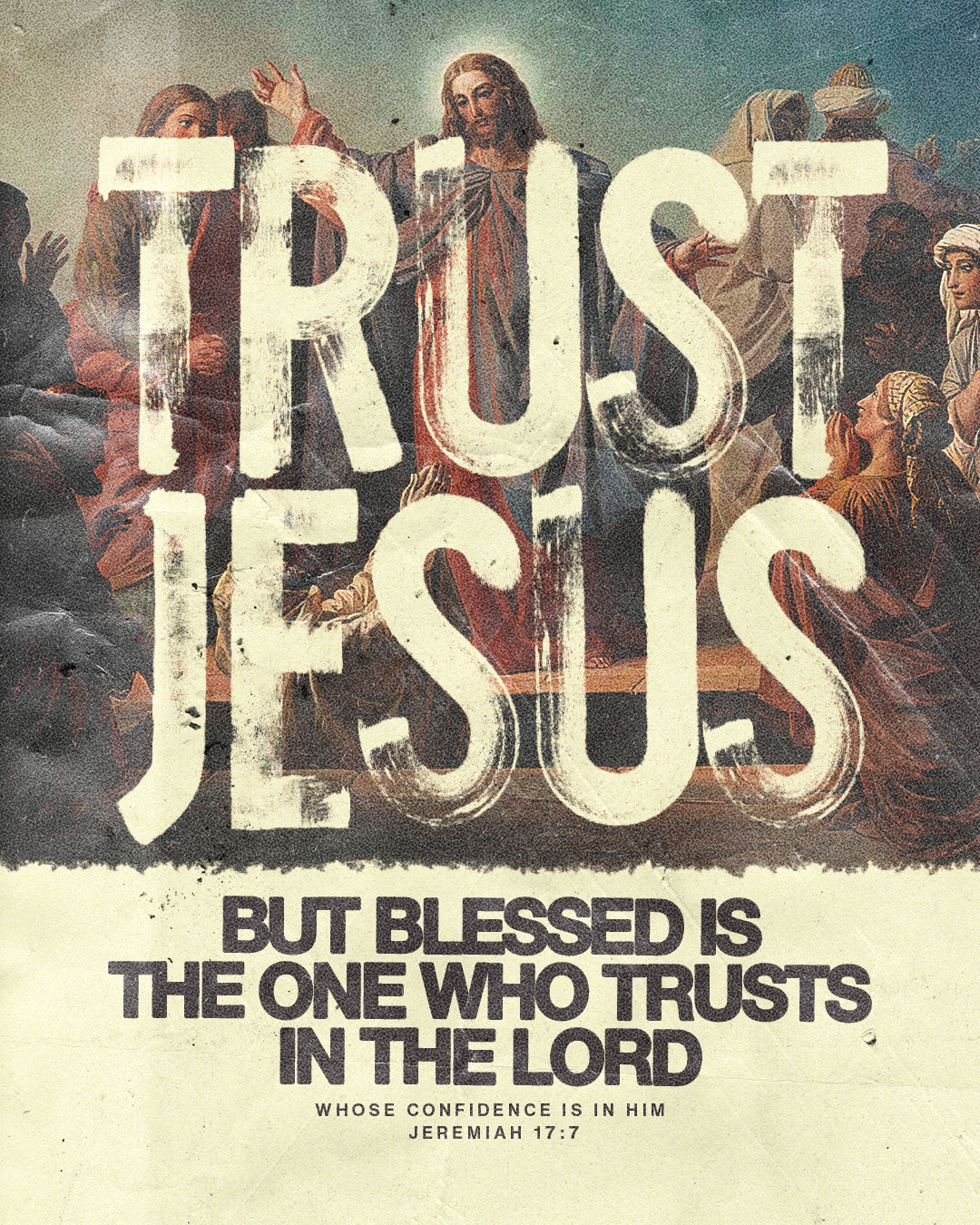 Trust Jesus | Christian Poster christian