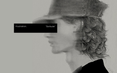 Solitude branding fashion graphic design illustraton magazine
