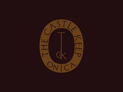 The Castle Keep badge badge design boutique boutique hotel branding brand identity branding design graphic design hotel hotel branding key key design lockup logo oval oval badge vintage wordmark