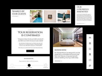 Design of hotel booking website components ui ux uxui web webdesign website