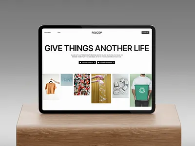 UI/UX Web Design for Reloop homepage ipad ui ux uxui uxuidesign web website