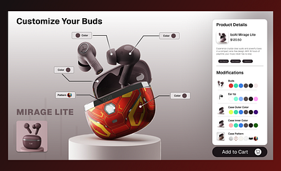 Product Customization Page UI - Day 33 of DailyUI branding challenge customization ui customize page dailyui design graphic design product product customization product modification ui ui ui design ui ux uiux web design