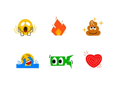 Comment yours! 👀 colourful emojis colourful illustration creative emoji illustration emojis graphic design illustration