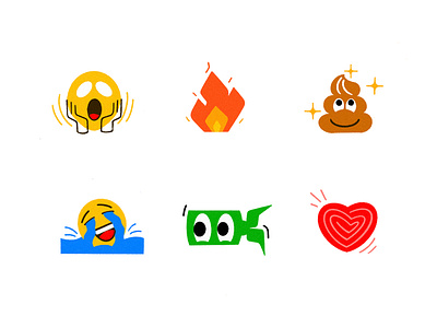Comment yours! 👀 colourful emojis colourful illustration creative emoji illustration emojis graphic design illustration