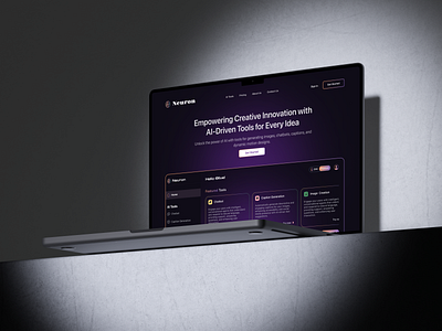 Neuron - AI-Powered Design Platform/Image Generator ai ai image generation tool ai tools image generator website landing page midjourney ui website landing page
