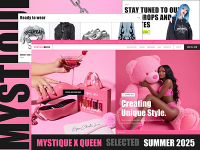 Y2K Pink Shopify Theme Retro Neon Pink Onlyfans Gen Z E-commerce ai assistant beauty website branding cheerful e commerce fashion store gen z website glamour graphic design neon pink onlyfans website playful retro futuristic retro website shopify template shopify theme street wear website ui website template y2k website