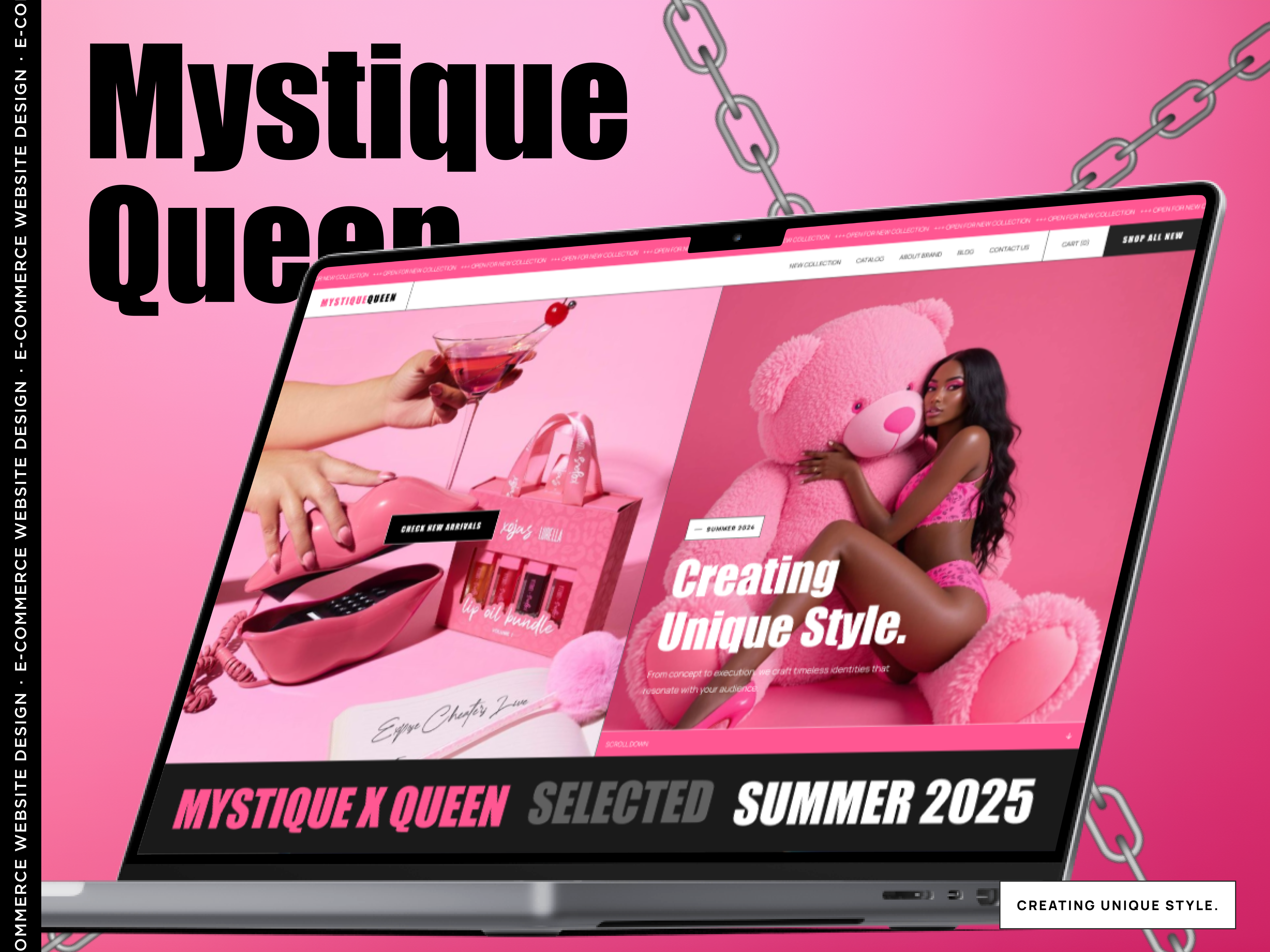 Example of Y2k Aesthetic Shopify | Webflow Template