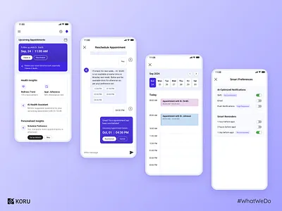 AI-powered Appointment Manager aiinhealthcare healthcareux healthtech uidesign uxdesign uxforhealthcare