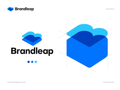 Brandleap Logo brand brand identity branding design icon identity logo logo deisgn logo design logos logotype mark modern logo symbol typography