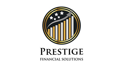 Prestige Financial Solutions minimal Logo brand strategy
