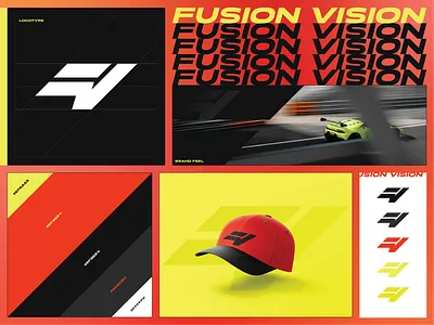 Fusion Vision | Racing Equipment adobe illustrator branding design graphic design illustration logo logo design logo designer ui vector visual identity
