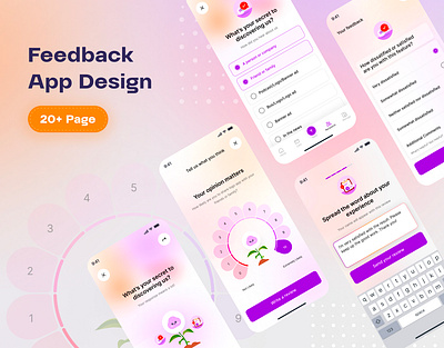 FeedFlow – Feedback App UI/UX Design app app design app ui application branding feedback app figma figma design ios ios app mobile mobile app ui ui design user experience user interface ux ux design web website