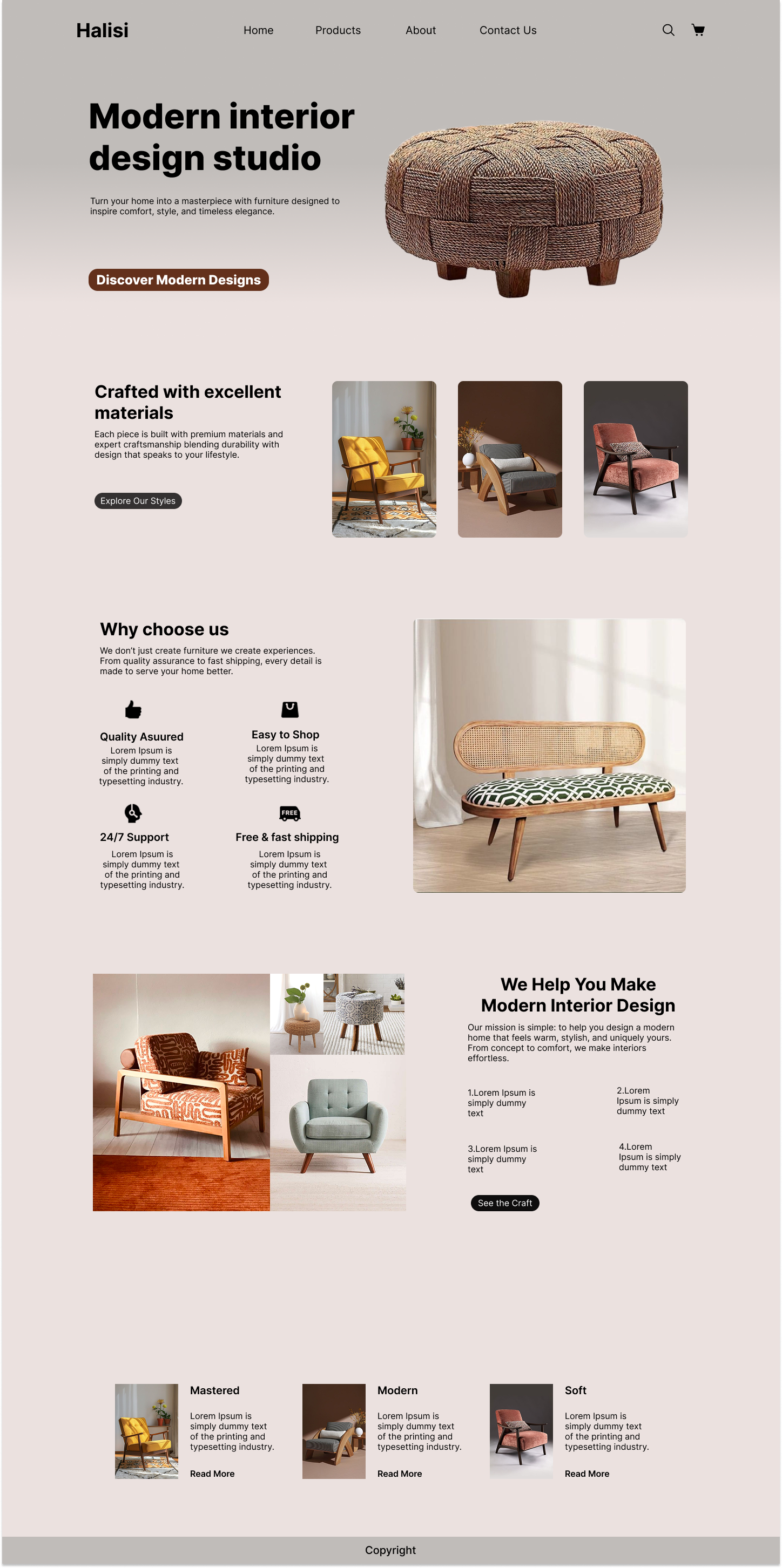 Example of Landing Page Website Design