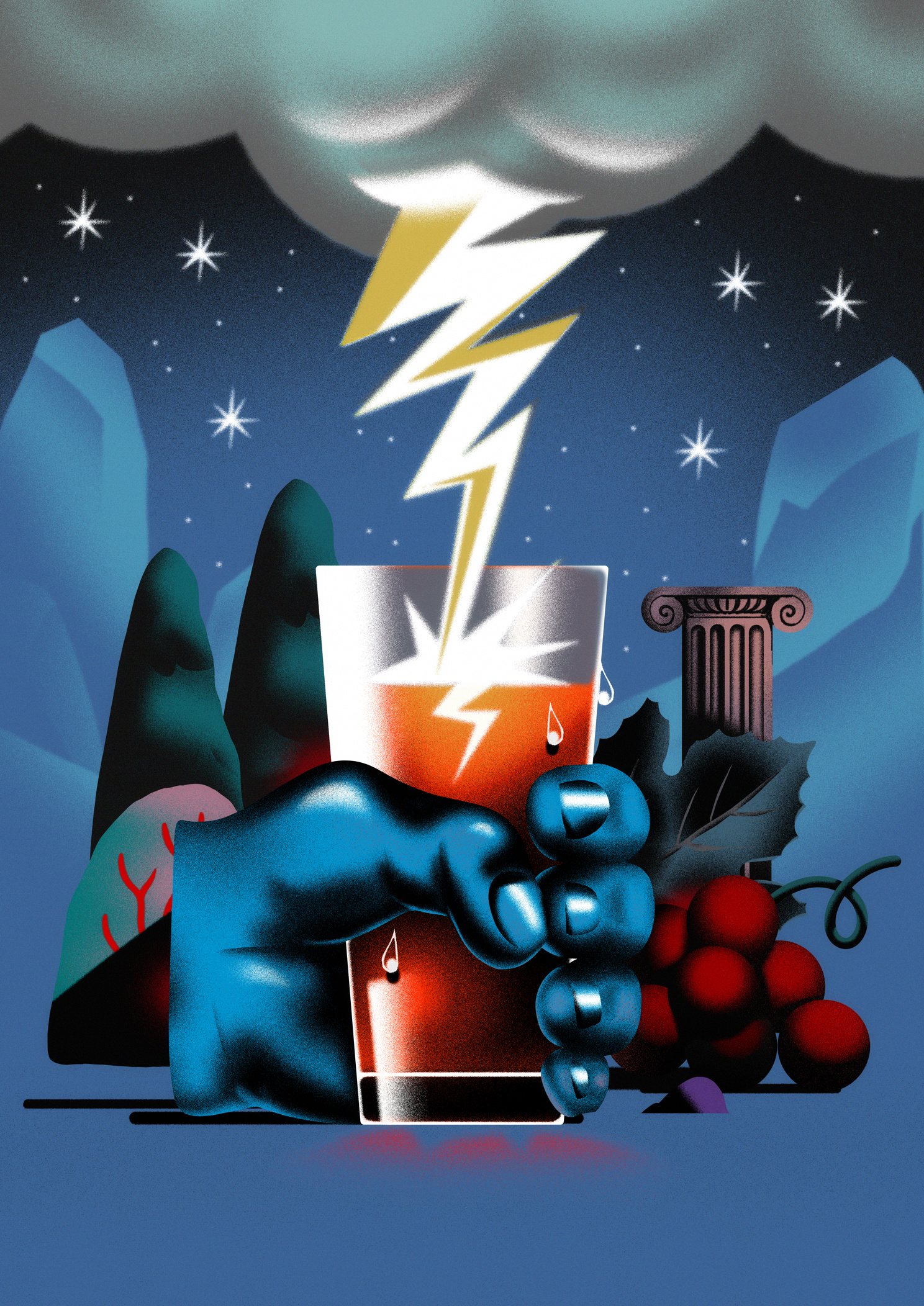 Furia - vermouth branding classic epic food gastronomy gods grain graphic design history illustration mythology olympus past power ray style frame vermouth wine