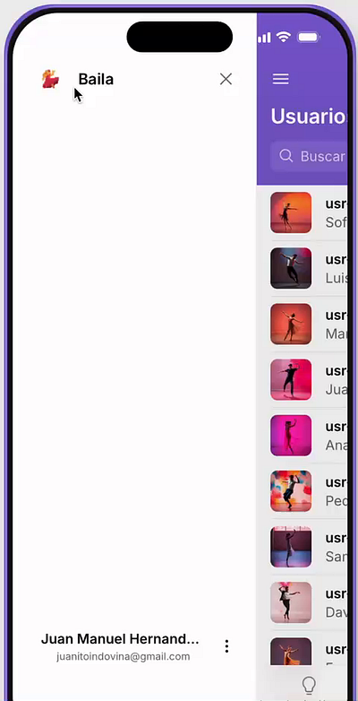 Prototipo App De Danza improvisación contemporánea