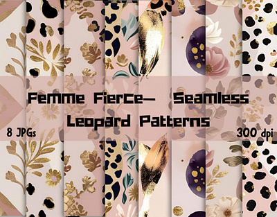 Femme Fierce — Seamless Leopard Patterns creative fabrics