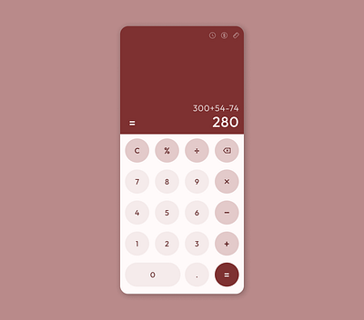 Calculator UI #DailyUI- 004 calculator design graphic design ui ux
