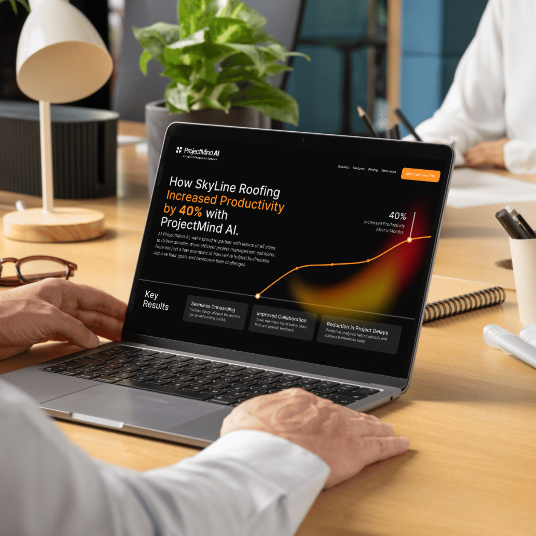 Example of Tech Start Up Website Project