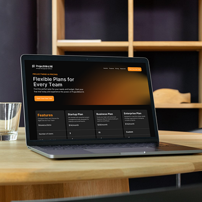 Start-Up Website Membership Page Mockup branding design graphic design ui web design website website design