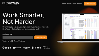 Tech Start-Up Website Homepage Design branding design graphic design ui web design website website design