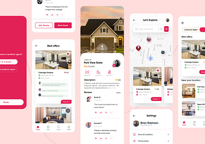 Home Rent App Design android app application branding clean design graphic design illustration ios minimal mobile modern product ui uiux unique ux web