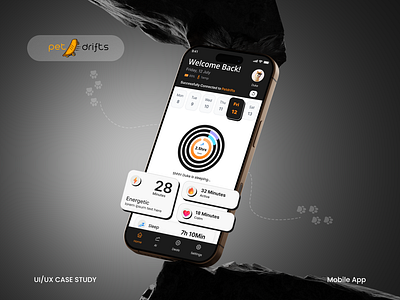 Petdrifts App app design branding graphic design logo design mobile ui design mobile ui ux design rebranding ui design ui ux design