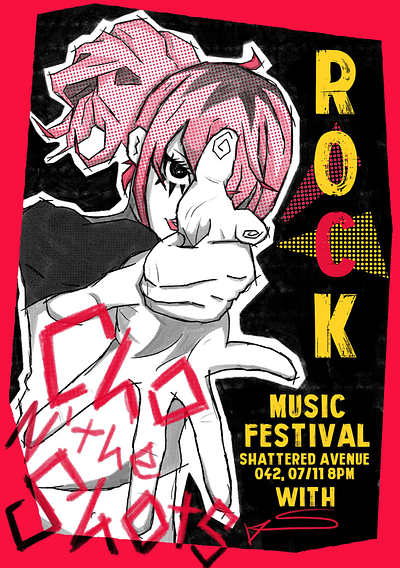 Cho N' the Shots Musical Festival Poster ad advertising brand branding design digital art festival graphic design illustration poster promotion