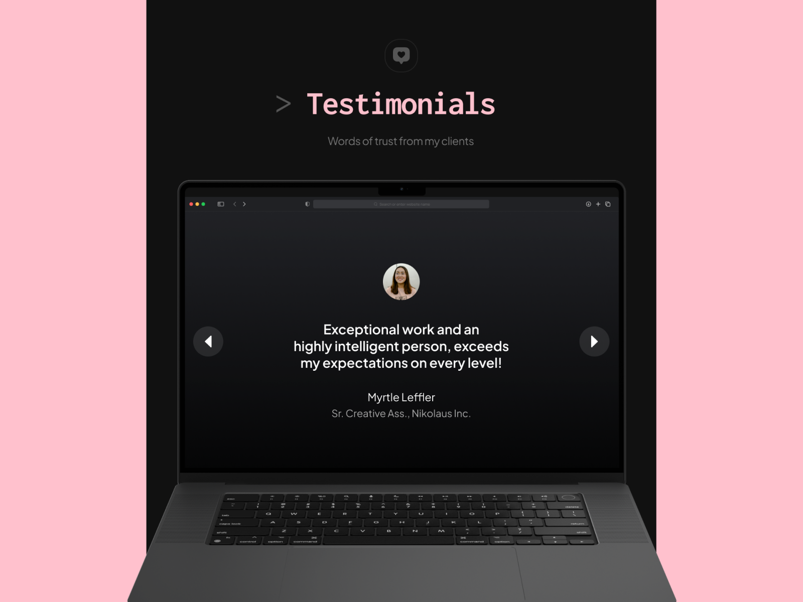 brave: developer portfolio website design by Krisnandika on Dribbble