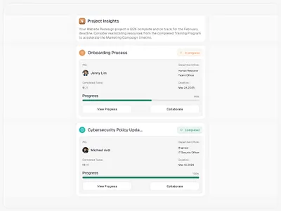 Project management ui - taskmind components jira minimal saas task ui ux web app