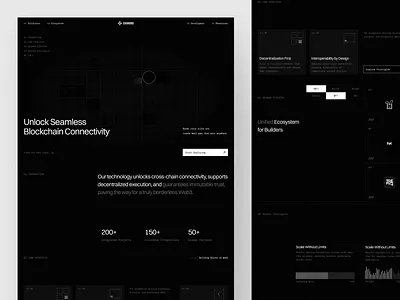 ChainGrid – Web3 Infrastructure Website blockchain chain clean dark futuristic landing page modern technology ui ui design ui landing page ui ux ui website ux web3 web3 infrastructure website