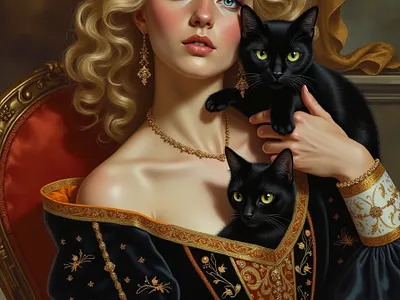 Black Magic Duchess and cats cover art work graphic design historical romance regency