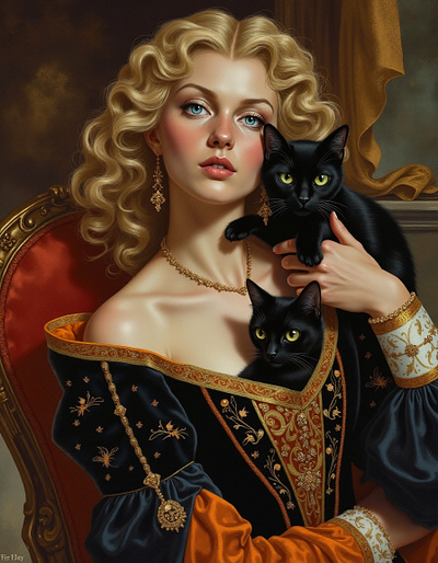 Black Magic Duchess and cats cover art work graphic design historical romance regency