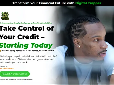 Digital Trapper Credit Repair Company graphic design ui