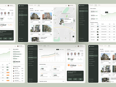 Homeco Dashboard Design admin admin panel admin theme admin ui airbnb analytics apartment business website dashboard design graphs properties real estate agency sidebar ui ui design user user dashboard ux ui design web design