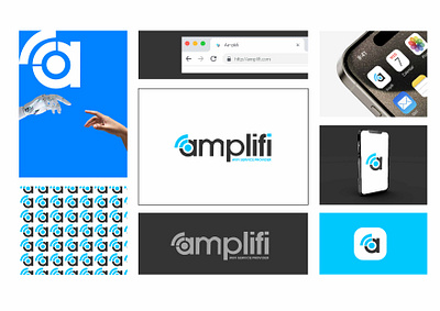 Amplifi Logo Presentation logo presentation technology logo wifi service