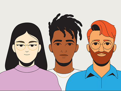People Illustrations branding design graphic design illustration ui