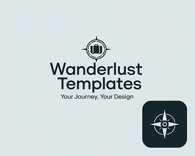 Wanderlust Templates branding graphic design logo