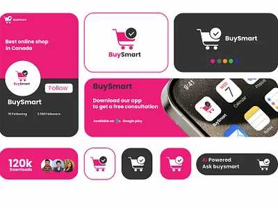 Buysmart Logo Presentation logo logo presentation online store