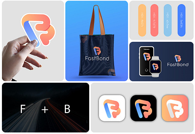 FastBond Startup Branding Logo app logo brand identity business branding business logo corporate logo dynamic logo elegant logo fast bond fast growth future brand innovation logo modern modern brand nique identity professional branding smart logo startup logo strong brand tech logo trust logo