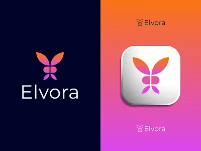 Elvora — Vibrant Butterfly Logo for Beauty, Wellness & Lifestyle beauty brand logo beauty logo brandidentity branding butterfly logo elegant logo health care lifestyle brand logo lifestyle logo logo logo for startup logodesign logotype minimalist logo modern logo nature inspired design tress wellness app wellness brand logo wellness logo