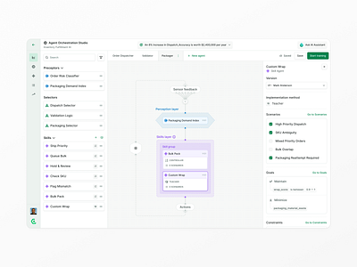 Agent tree configured agent automation agent builder agent saas agent tree ai agent configuration ai agent design ai agent ui ai agents ai configuration ui ai saas ai skills artificial intelligence autonomous agents decision tree ui logic builder multi agent system no code ai orchestration product design workflow builder