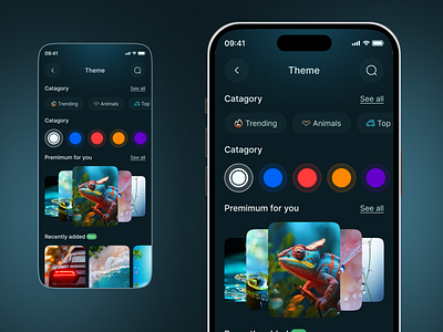 iOS Mobile App access app contacts dark mode email ios management mobile mobile app design navigation notifications profile relationship screens search sidebar theme screen ui ux