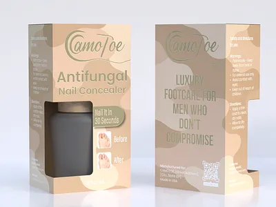 Product Packaging Box Design For ANTIFUNGAL ecopackaging