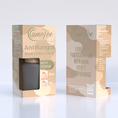 Product Packaging Box Design For ANTIFUNGAL ecopackaging