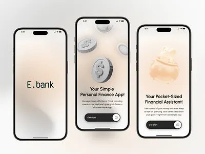Onboarding Screen - Banking App app design banking finance finance app interface log in onboarding splash screen wallet